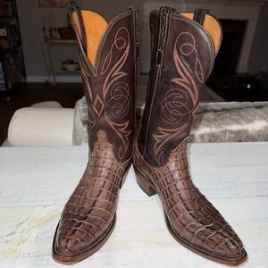 Lucchese 1883 Hornback Caiman Tail Women’s Size 8B Handmade In Texas